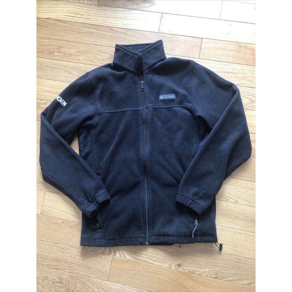 Columbia Men's Black Fleece Lined Full Zip Jacket Size Small Super Soft